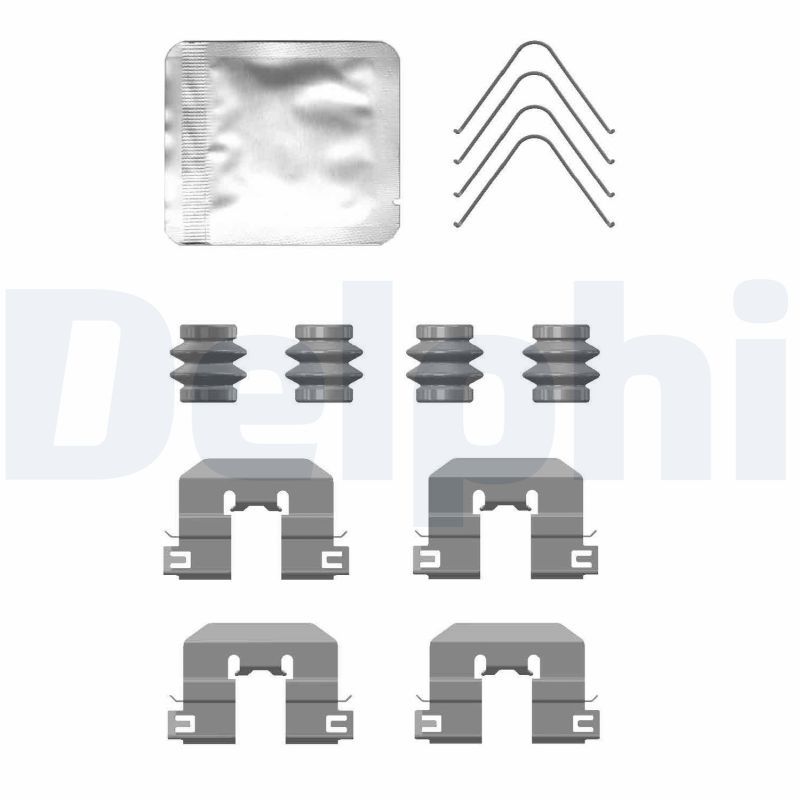 DELPHI LX0764 Accessory Kit, disc brake pad