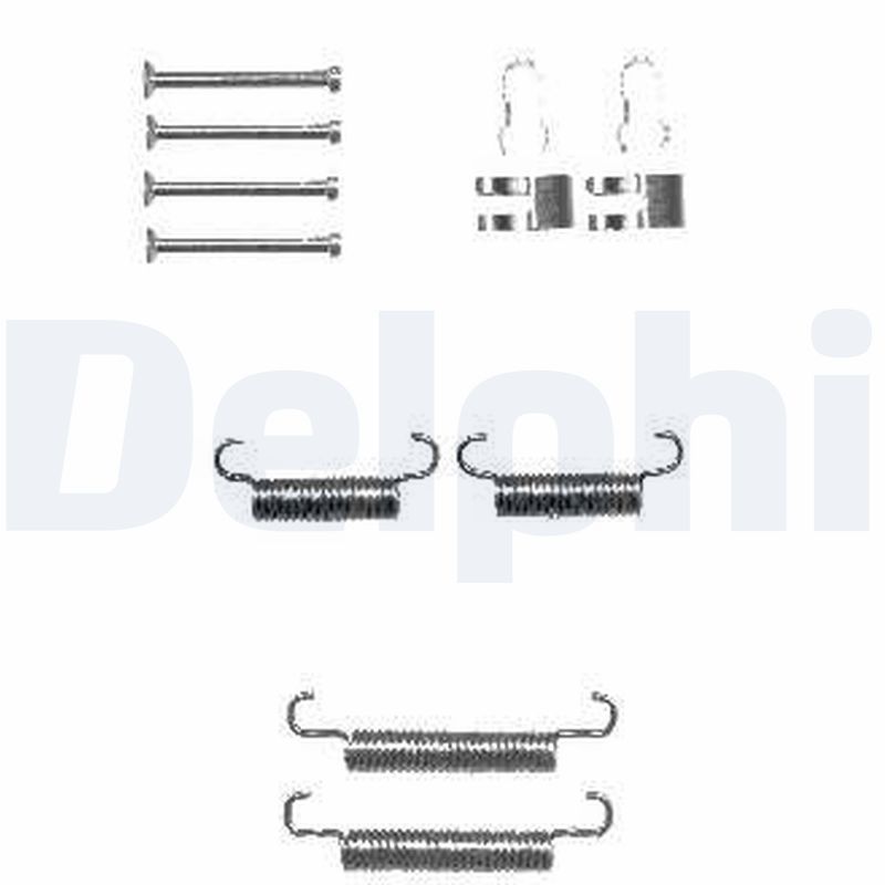 DELPHI LY1333 Accessory Kit, parking brake shoes