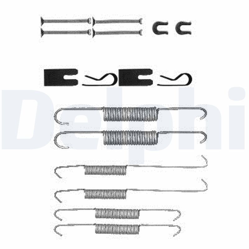 DELPHI LY1394 Accessory Kit, brake shoes