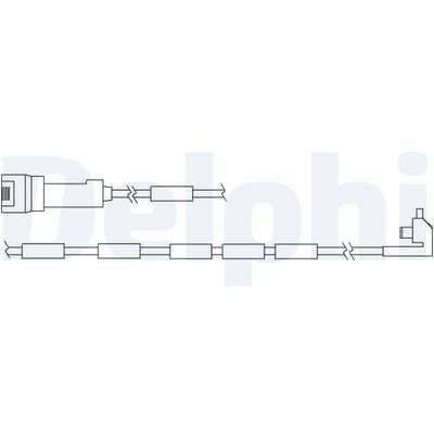 Warning Contact, brake pad wear DELPHI LZ0107