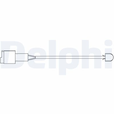 Warning Contact, brake pad wear DELPHI LZ0138