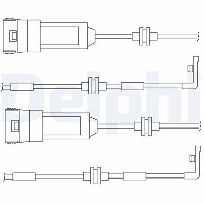 Warning Contact, brake pad wear DELPHI LZ0145
