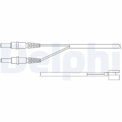 Warning Contact, brake pad wear DELPHI LZ0147