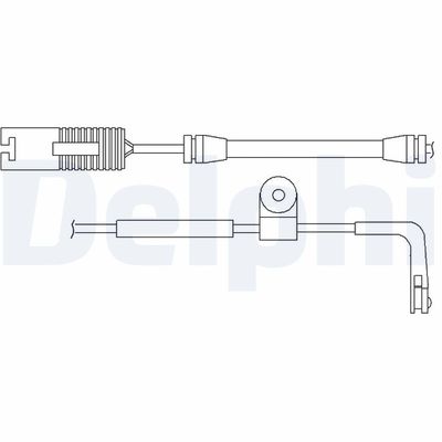 Warning Contact, brake pad wear DELPHI LZ0159