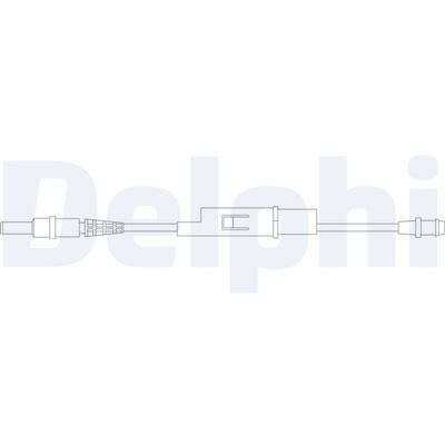 Warning Contact, brake pad wear DELPHI LZ0169
