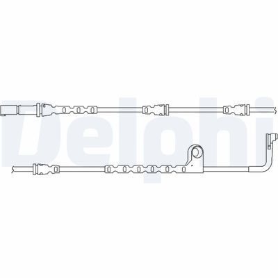Warning Contact, brake pad wear DELPHI LZ0226