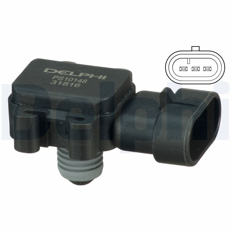DELPHI PS10148 Sensor, intake manifold pressure