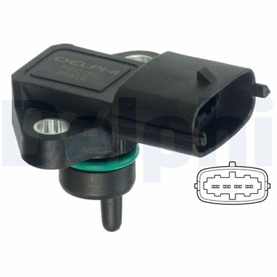 Sensor, intake manifold pressure DELPHI PS10151