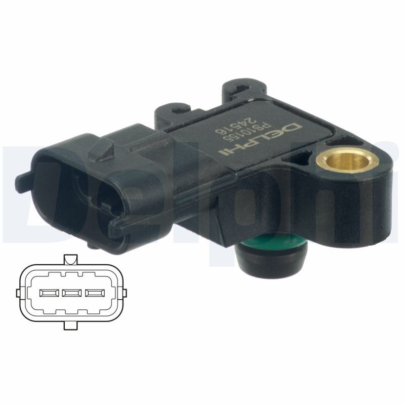 DELPHI PS10155 Sensor, intake manifold pressure
