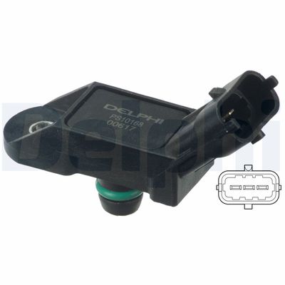 Sensor, intake manifold pressure DELPHI PS10168