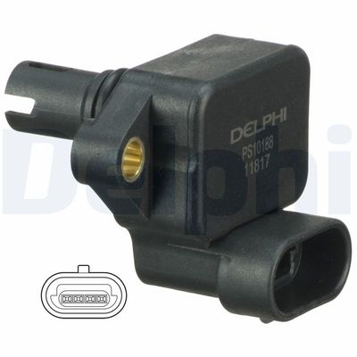 Sensor, intake manifold pressure DELPHI PS10188