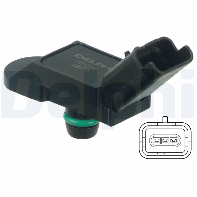 DELPHI PS10192 Sensor, intake manifold pressure