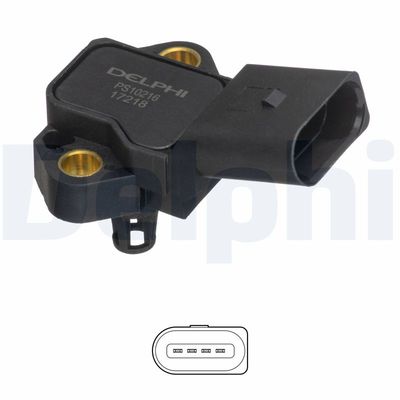 Sensor, intake manifold pressure DELPHI PS10216
