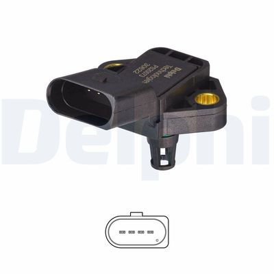 Sensor, intake manifold pressure DELPHI PS20073-12B1