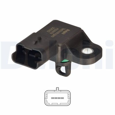 Sensor, intake manifold pressure DELPHI PS20079-12B1