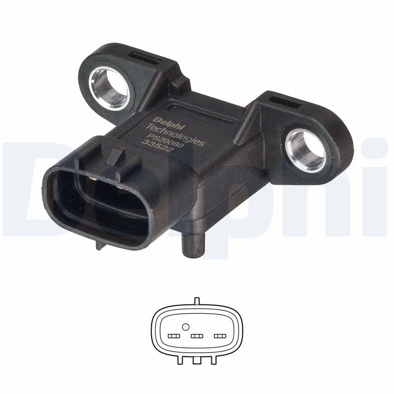 DELPHI PS20080-12B1 Sensor, intake manifold pressure