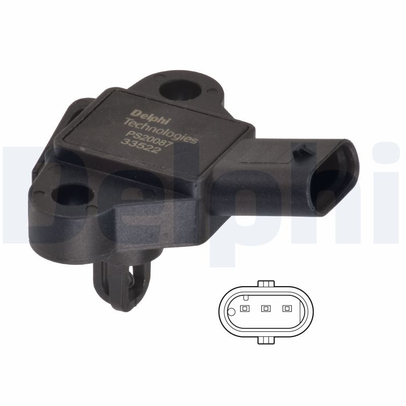 DELPHI PS20087-12B1 Sensor, intake manifold pressure