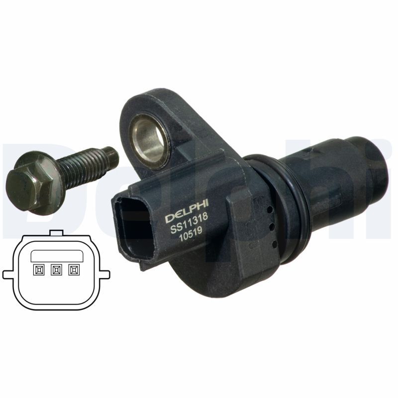 DELPHI SS11318 Sensor, crankshaft pulse