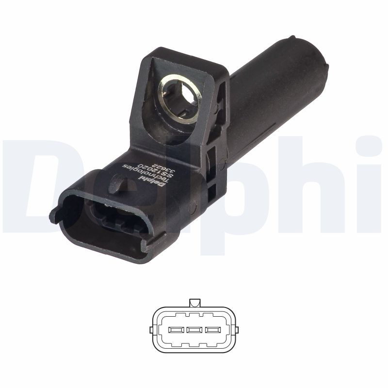 DELPHI SS12020-12B1 Sensor, crankshaft pulse
