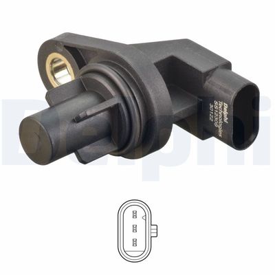 Sensor, camshaft position DELPHI SS12309-12B1