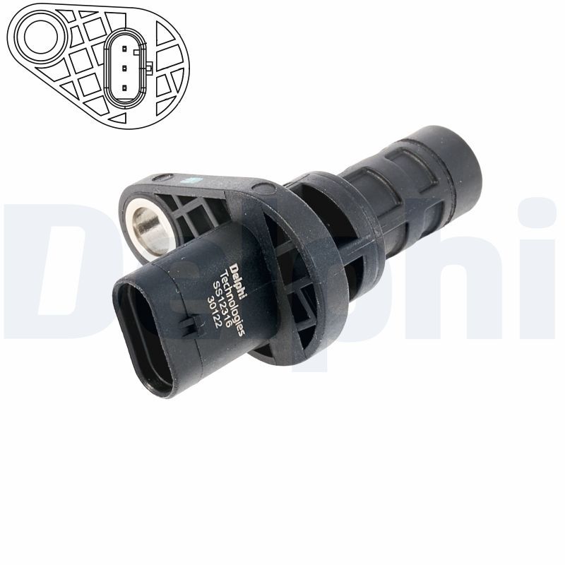 DELPHI SS12316-12B1 Sensor, crankshaft pulse