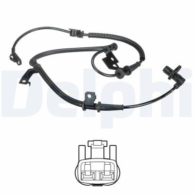 Sensor, wheel speed DELPHI SS20536