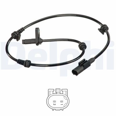 Sensor, wheel speed DELPHI SS20552