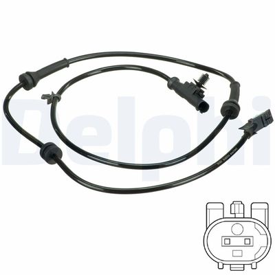 Sensor, wheel speed DELPHI SS20616