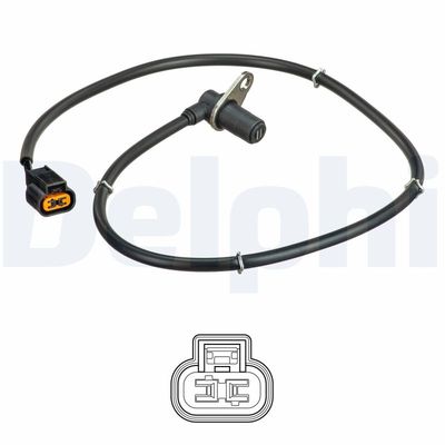 Sensor, wheel speed DELPHI SS20618