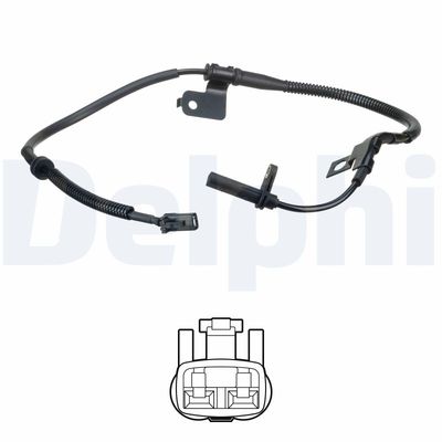 Sensor, wheel speed DELPHI SS20620