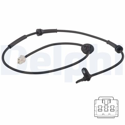 Sensor, wheel speed DELPHI SS20622