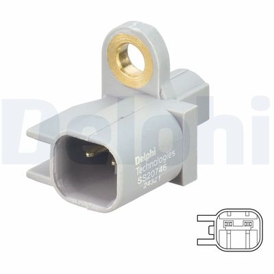 Sensor, wheel speed DELPHI SS20746