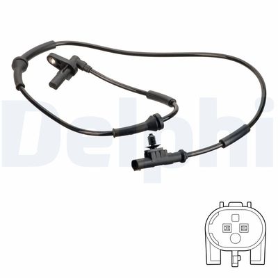 Sensor, wheel speed DELPHI SS20776
