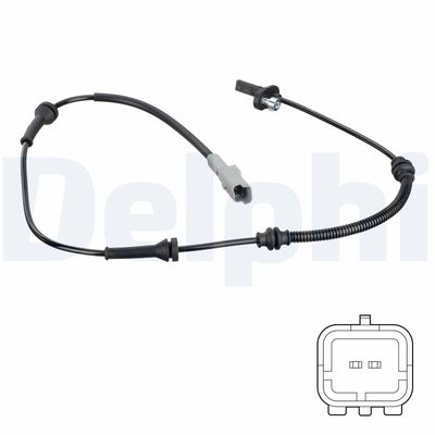 Sensor, wheel speed DELPHI SS20780