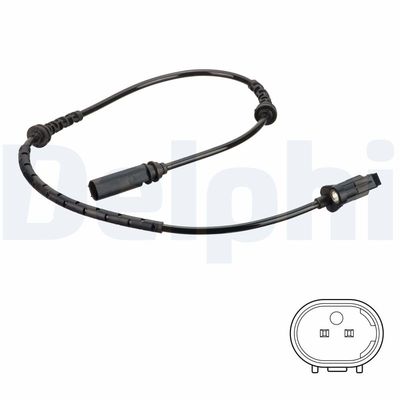 Sensor, wheel speed DELPHI SS20804