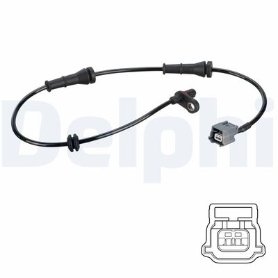 Sensor, wheel speed DELPHI SS20823