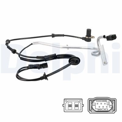 Sensor, wheel speed DELPHI SS20824