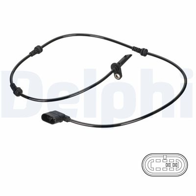 Sensor, wheel speed DELPHI SS20830