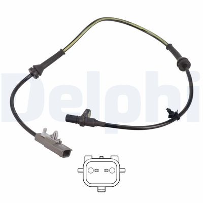 Sensor, wheel speed DELPHI SS21256-12B1