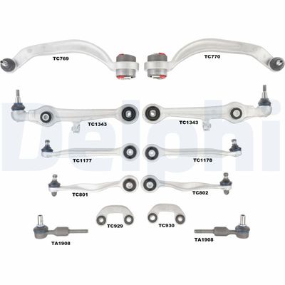 Repair Kit, control arm DELPHI TC1900KIT