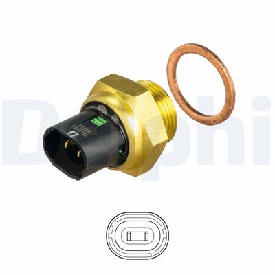 Sensor, coolant temperature DELPHI TS10483