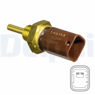 Sensor, coolant temperature DELPHI TS10488