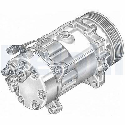 Compressor, air conditioning DELPHI TSP0155060