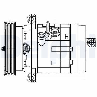 Compressor, air conditioning DELPHI TSP0155984