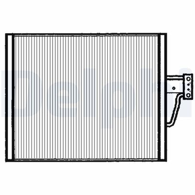 Condenser, air conditioning DELPHI TSP0225018