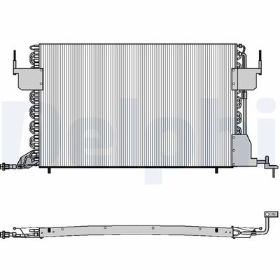 Condenser, air conditioning DELPHI TSP0225021