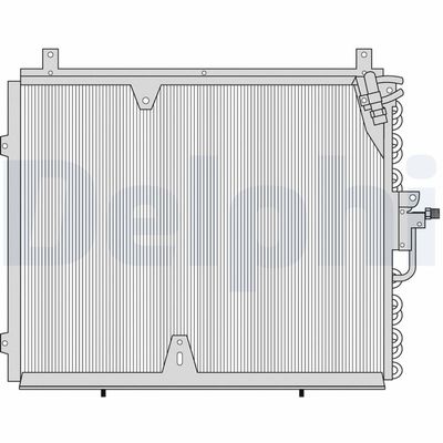 Condenser, air conditioning DELPHI TSP0225037