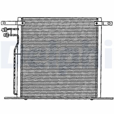 Condenser, air conditioning DELPHI TSP0225126