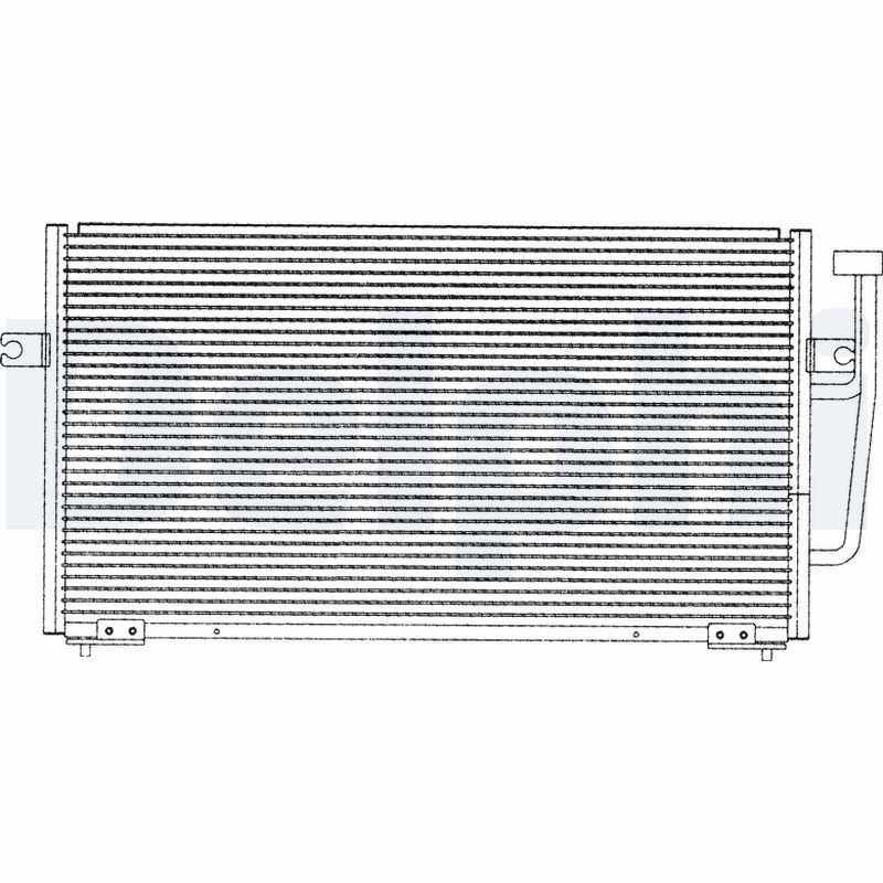 DELPHI TSP0225143 Condenser, air conditioning