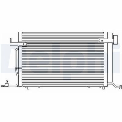 Condenser, air conditioning DELPHI TSP0225176